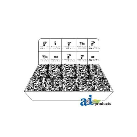 A & I Products Standard Grease Fitting Assortment 7" x3.5" x1.5" A-GFA1